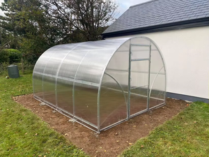 जिआपी वॉक-इन मिनी गार्डन सुरंग ग्रीनहाउस किट, पीसी शीट निर्माता प्लास्टिक इनडोर आउटडोर - Product Image 6