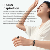 Montre à anneau B7 pour couple, interaction, moniteur de fréquence cardiaque, moniteur de santé, bracelet de sport 5ATM, tracker d'activité physique, anneau intelligent pour hommes et femmes