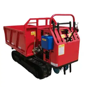 Hydraulic Track Dumping Truck Small Tracked Transport Vehicle CE Approved Small Self-Propelled Tracked Dump Truck