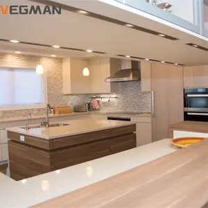 small home kitchen cabinet custom smart solid wood material lacquer kitchen cabinet with glass doors