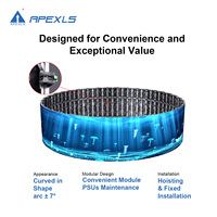 Écran LED incurvé extérieur HD P2.6 P2.9 P3.91 P4.81 mm, panneau vidéo LED de taille 500*1000 mm, écran LED personnalisé