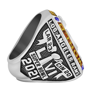 2021 Los Angeles Rams Bague de champion personnalisée de haute qualité Nouveau pour les bijoux en pierres précieuses <span class=keywords><strong>NBA</strong></span> pour les cadeaux commémoratifs en alliage - Product Image 5