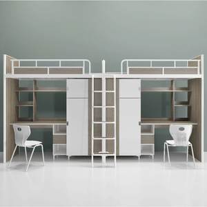 Apartamento Litera Niños Literas modernas Muebles escolares Cama deslizante Niños Niño <span class=keywords><strong>Loft</strong></span> Cama con escaleras Muebles de dormitorio - Product Image 5