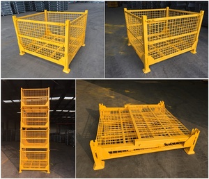 Robot Pallet Kết Cấu Thép Hàn Lồng Pallet Xếp Chồng Lên Nhau Hộp Kho Kim Loại - Product Image 5