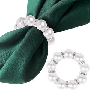 Anneau <span class=keywords><strong>de</strong></span> <span class=keywords><strong>serviette</strong></span> perlé fait main, boucle <span class=keywords><strong>de</strong></span> nappe DIY, anneau <span class=keywords><strong>de</strong></span> <span class=keywords><strong>serviette</strong></span> en papier en gros pour la Saint-Valentin - Product Image 6