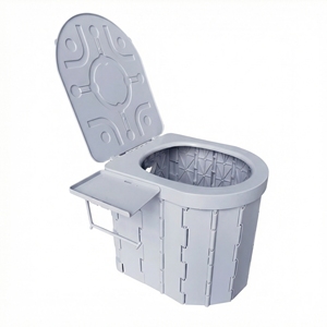 Inodoro Portátil Plegable Universal con Tapa, para Coche, Emergencias, Todo en Uno, para <span class=keywords><strong>Viajes</strong></span> en Auto y <span class=keywords><strong>Viajes</strong></span> por Carretera - Product Image 1