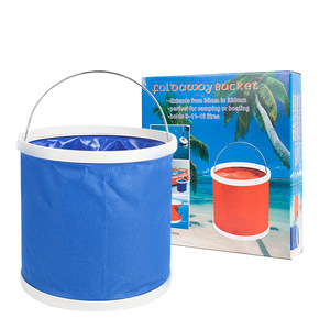 Car Wash <b>Folding</b> <b>Bucket</b> 11L Oxford Cloth Portable Collapsible For Cleaning And Wiping - Product Image 3