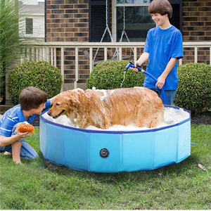 ZMaker Portable 80/100/120/160 cm Piscine <span class=keywords><strong>Pour</strong></span> Animaux de Compagnie <span class=keywords><strong>pour</strong></span> Chiens de Grande Taille Pliable <span class=keywords><strong>Chien</strong></span> Bain <span class=keywords><strong>Baignoire</strong></span> - Product Image 6