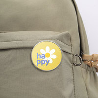 Spedizione Diretta di Badge Rotondi Personalizzati Stampati, Spille Personalizzate con Cartoni Animati, Citazioni Ispiratrici, Figure di Animali e Piante