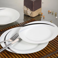 Vaisselle en porcelaine avec Logo et motif personnalisé, ensemble De dîner allemand, livraison gratuite, 18 pièces