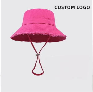 Chapeau Bob <span class=keywords><strong>Femme</strong></span> Nouvelle Tendance Quatre Saisons Personnalisable Logo Personnalisé Été Sports de Plein Air Protection Solaire Style Pêcheur ou Cowboy - Product Image 1
