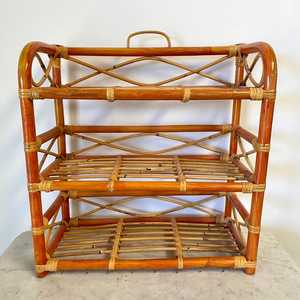 Meuble d'Extérieur Vintage en Rotin à 3 Étagères - Product Image 5