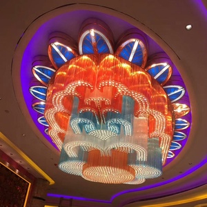 Lustre en verre ovale de chaîne en cristal personnalisé pour <span class=keywords><strong>Villa</strong></span> Hotel Lobby - Product Image 5