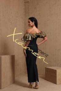 <span class=keywords><strong>Vestidos</strong></span> de Fiesta Largos Negros de Ocstrade a Precio de Fábrica, <span class=keywords><strong>Vestidos</strong></span> de Noche con Cuentas y Hombros Descubiertos para <span class=keywords><strong>Mujer</strong></span>, Vestido de Lujo - Product Image 3