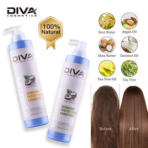 Set de Cuidado Capilar con Crema Personalizada de Marca Privada <span class=keywords><strong>DIVA</strong></span>, Orgánico, Nutritivo, Hidratante, Anticaída, Anticaspa, con Queratina, Refrescante - Product Image 1