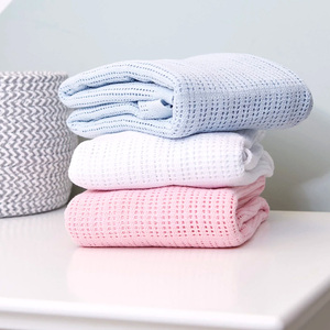 Coperta per Neonati in Cotone Biologico a Nido d'Ape, Coperta per Bambini in Bambù, Personalizzabile, Coperte per Culla a Nido d'Ape - Product Image 2