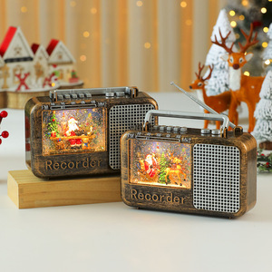 Luz Nocturna Musical Creativa con Diseño de Radio, Adorno Navideño para Novia y Niños - Product Image 4