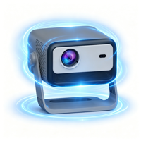 Projecteur domestique grand écran, qualité d'image HD, projecteur portable avec plusieurs interfaces