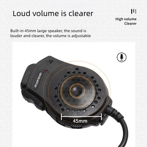 Micrófono de Mano OEM <span class=keywords><strong>Baofeng</strong></span> con Doble PTT y Altavoz para <span class=keywords><strong>Walkie</strong></span> <span class=keywords><strong>Talkie</strong></span> de Doble Transmisión con Puerto K, Personalizado - Product Image 4