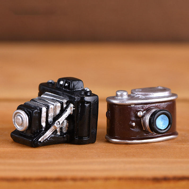 Miniature Doll House Retro Home Appliances Ornaments Miniature Camera Figurine Miniature Camera Craft