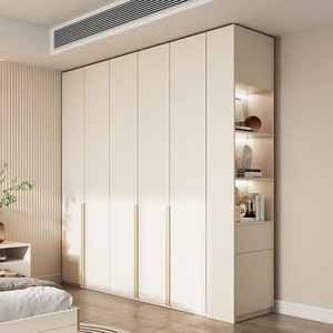Meubles de dressing contemporains sur mesure, directement de l'usine, armoire-penderie en bois composite avec rangement intelligent - Product Image 4