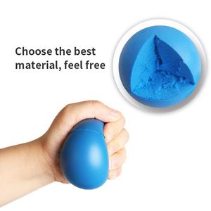 Balle anti-stress en mousse solide rouge personnalisée avec impression en relief pour enfants - Product Image 4