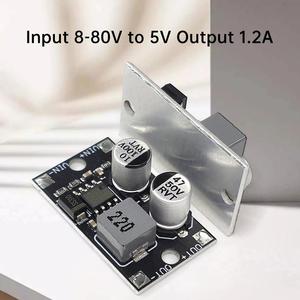 미니 DC-DC 조정 가능한 벅 파워 모듈 입력 5-80V ~ 5V-24V 전원 출력 태양 에너지 회로용 알루미늄 기판 모듈 - Product Image 4