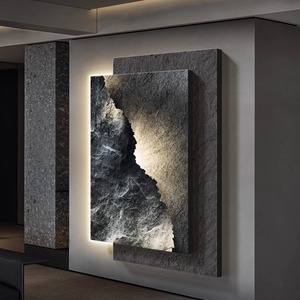 High-end suggestivo portico parete arte decorazione per la casa pittura soggiorno corridoio sfondo parete Glow arenaria murale - Product Image 3