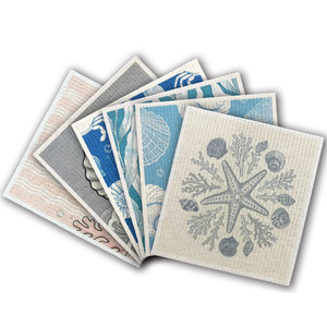 Lingettes de cuisine suédoises biodégradables réutilisables et lavables, chiffons éponge absorbants, essuie-tout absorbants pour la cuisine, la vaisselle et les comptoirs - Product Image 1
