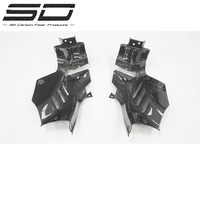 Couvre-moteur et couvre-verrou en fibre de carbone sèche SD de haute qualité pour Ferrari SF90, style OEM, kit carrosserie haute performance