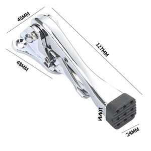 Butée <span class=keywords><strong>de</strong></span> porte réglable en hauteur en alliage d'aluminium avec ressort métallique pour verrouillage au <span class=keywords><strong>sol</strong></span> - Product Image 5