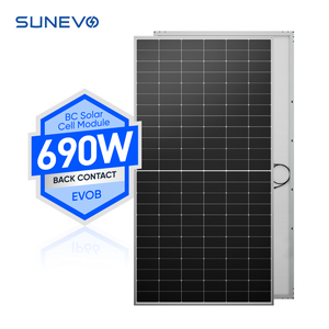 Sunevo 660w 680w 690w Bc Photovoltaic Solar Panels with Certificated for <b>Large</b> Commercial Project B 144cells 660-690w the - Product Image 1