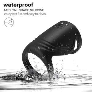 Anillo de Bloqueo Masculino para Retrasar la Eyaculación, Ultra Ligero, de Silicona, con 10 Frecuencias de Vibración, Resistente al Agua IPX7, Carga Magnética, Personalizable - Product Image 2