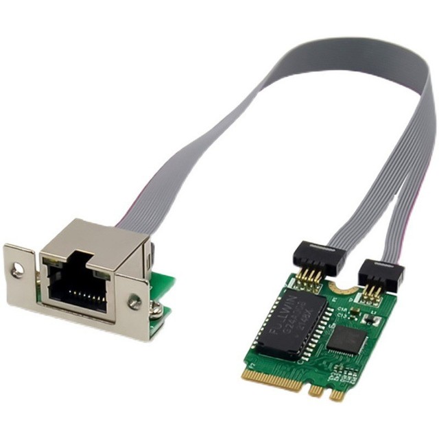 M.2 A+E RTL8111F Single Port Gigabit Ethernet Network Card Bent Pins Mini-PC Internet LAN Card