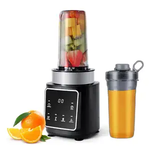 Strong Cutting Power with 6 Blades Personal Size Blender for Shakes and Smoothies BPA Free Cooler Stick and Lemon Juicer