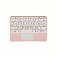 Keyboard Bluetooth Ultra-Tipis 9.7-11 Inci untuk Tablet 12.9 Inci, Tombol Bulat Senyap dengan Pad Angka & Tata Letak Aritmatika