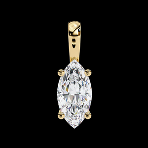 Collar con Colgante de Diamantes de Diseño para Mujer, Joyería Elegante y Minimalista para Uso Diario, Acabado Brillante y Ligero, Regalo Moderno - Product Image 2
