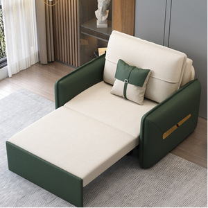 Sofá <span class=keywords><strong>Cama</strong></span> Individual Multifuncional Plegable 2 en 1, Sofá <span class=keywords><strong>Cama</strong></span> Telescópico de Tela Tecnológica Nórdica con Almacenamiento para Dormitorio - Product Image 1