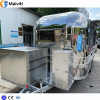 Chariot de pâtisserie et de hot-dog mobile entièrement équipé pour les remorques de bonbons pour les desserts