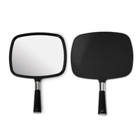 Miroir de poche carré en aluminium personnalisé, adapté aux salons de beauté haut de gamme et à la beauté médicale
