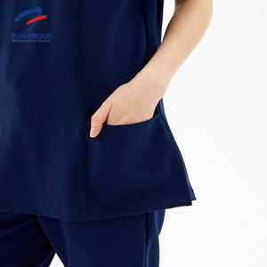 Venta al por mayor enfermería Scrubs nueva belleza Scrub OEM ODM LOGO FUYI estilo médico uniformes conjuntos <span class=keywords><strong>de</strong></span> hospital uniformes paramédicos Scrubs - Product Image 6