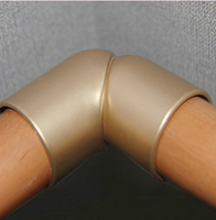 Main courante murale en bois massif de 35 mm au design moderne, barre de maintien ronde pour personnes âgées, pour couloirs et terrasses