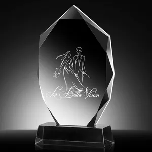 Prix en verre gravé personnalisé Accord Crystal Corporate Trophy Company Awards Ceremony Glass Trophy Sports Trophées <span class=keywords><strong>LOGO</strong></span> GRATUIT - Product Image 3
