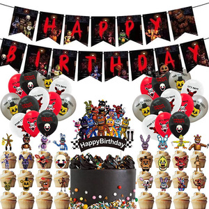 Articoli per Feste a Tema Five Nights at <span class=keywords><strong>Freddy</strong></span>'<span class=keywords><strong>s</strong></span> per Bambini, Palloncini di <span class=keywords><strong>Freddy</strong></span>, Bonnie e Nightmare <span class=keywords><strong>Freddy</strong></span>, Accessori per Giochi e Feste di Compleanno - Product Image 1
