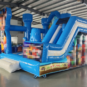 <span class=keywords><strong>Castillo</strong></span> Inflable de PVC para Fiestas Comerciales, Casa de Brinco con Tobogán, para Uso en Interiores o Exteriores - Product Image 2