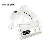 AC100-240V DC12V 24W une couleur heure affichage de la température gradation contrôle LED lumières capteur tactile interrupteur pour désembueur Film miroir