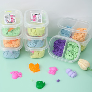 Arena espacial, arena de algodón, juego de manualidades para niños, plastilina colorida para niños de 2 a 6 años - Product Image 3