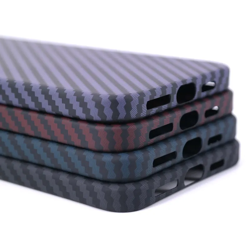 New Ultra-thin Hard Carbon Fibre Texture Matte Feel Mobile Phone Cover Case For iPhone 15 Pro Max 15 Plus