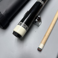 Tongkat Biliar Grosir Pabrik, Shaft Maple Solid 1/2 Split, Tip 12.5mm, Tongkat Biliar Radial Pin untuk Snooker & Biliar