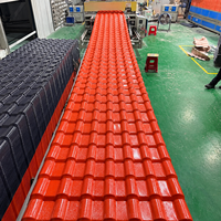 Tuile de toit espagnole en PVC R1050, directement de l'usine, en résine synthétique, imperméable, isolante thermiquement, résistante aux UV et anticorrosion